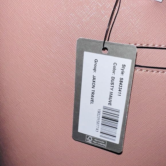 New Pink GUESS Purse Hand Bag Tote NWT Satchel Dusty Mauve Jaxon Travel - Picture 3 of 8